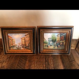 Gorgeous European Acrylic Framed Paintings